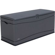 Lifetime Products Lifetime Outdoor Storage Deck Bench Box 130 Gallon - Gray w/Black Bottom 60298